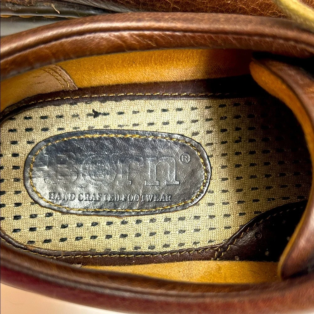 Born Dark Brown Leather Men's Oxfords, size 9.5